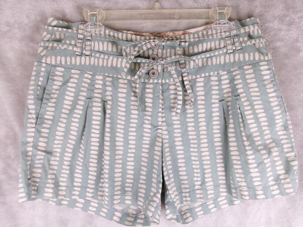 Anthropologie ETT:Twa Sage Green Belted Shorts Size 14